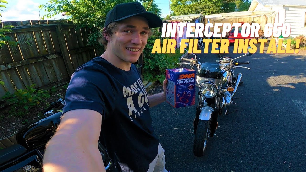 ROYAL ENFIELD INTERCEPTOR 650 | DNA Air Filter Install First Impressions!