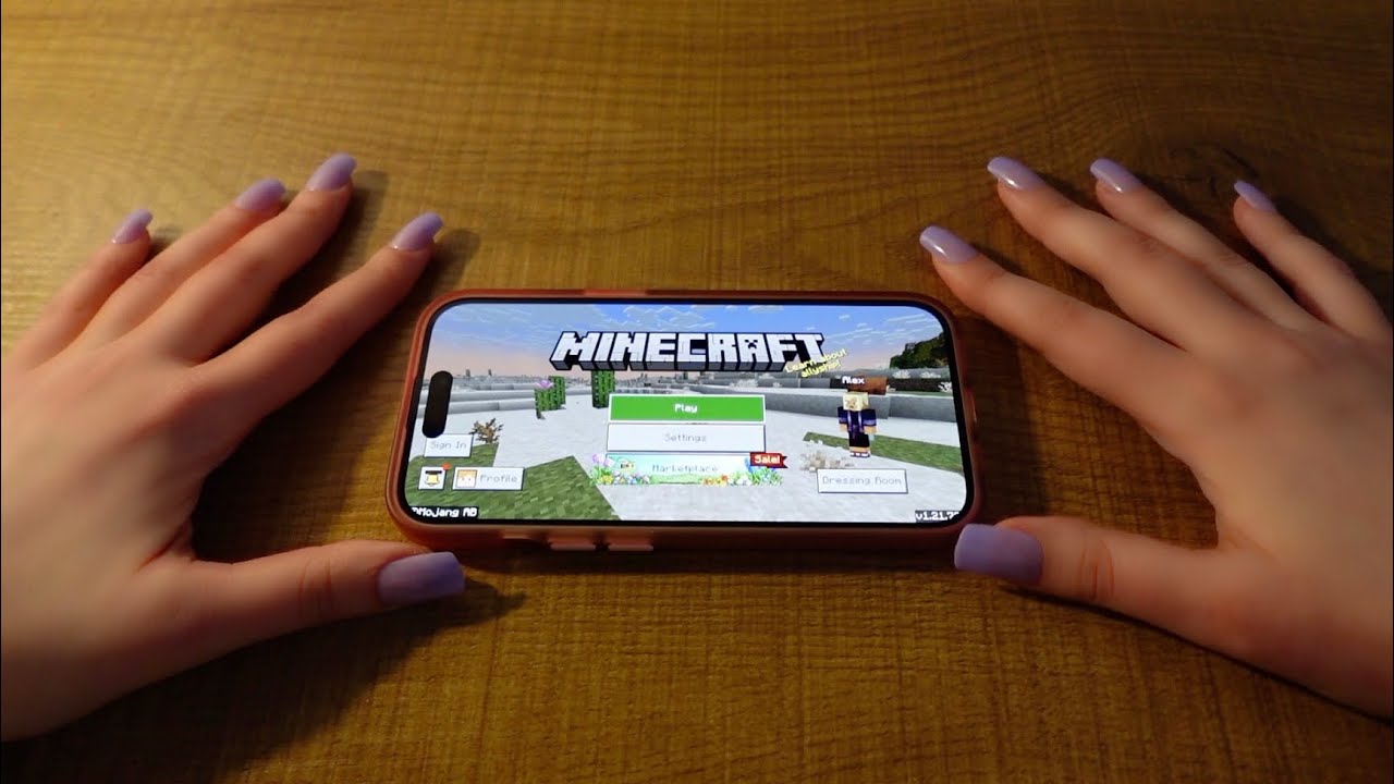 ASMR Playing Minecraft + gum chewing
