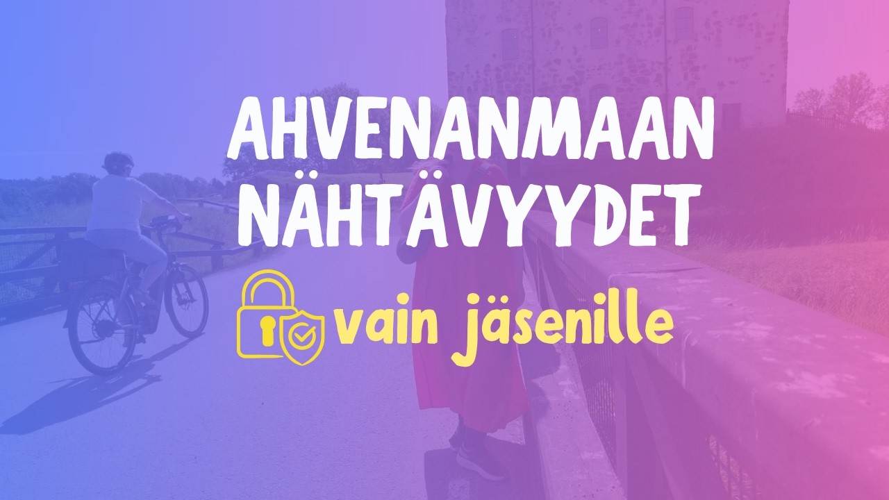 AHVENANMAAN NÄHTÄVYYKSIÄ | Kastelholman linna, tehtaanmyymälä, Uffe på Berget, Eckerö, Käringsund 🇦🇽