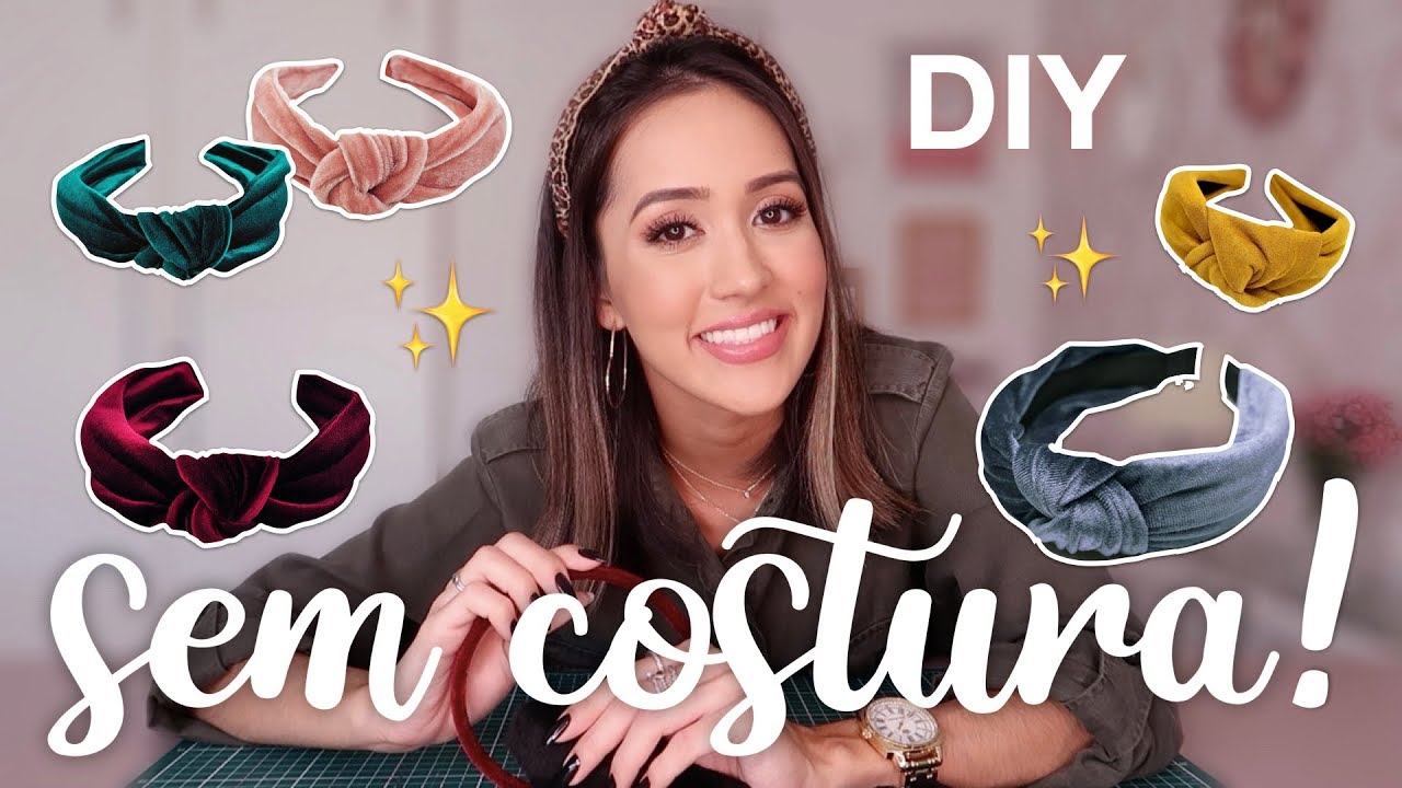 DIY: TIARA VELUDO SEM COSTURA!