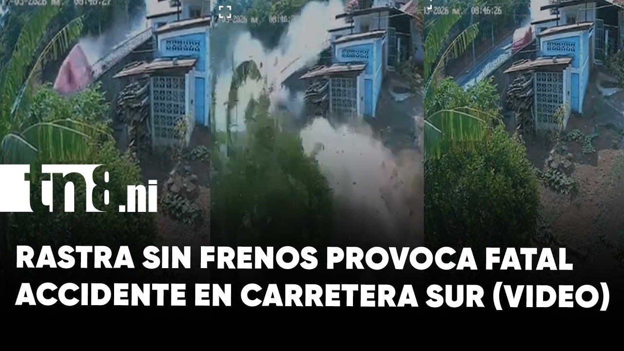 C&aacute;mara capta momento en que rastra sin frenos provoca fatal accidente en Carretera Sur