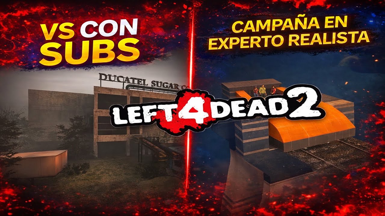 JUGANDO VS CON SUBS | GLUBTASTIC EN EXPERTO REALISTA | LEFT 4 DEAD 2