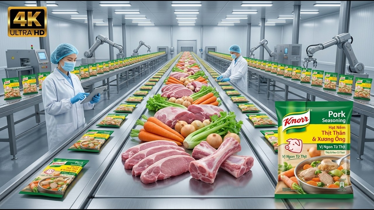 Inside the Giant Knorr Factory: The Technology Behind Billions of Bouillon Cubes (Full Process)