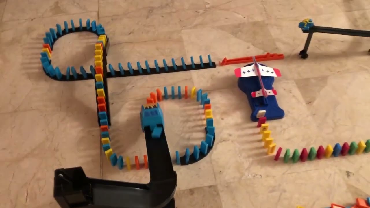 insanely huge domino rally