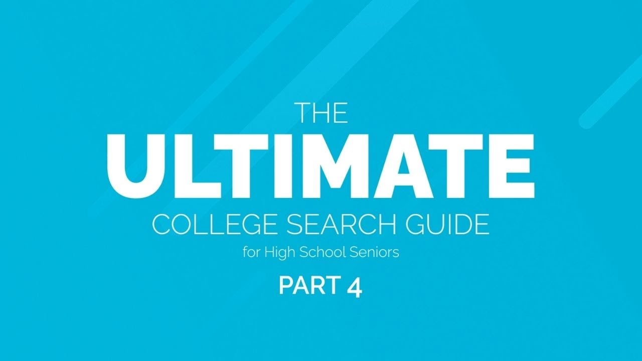 Ultimate College Search Guide - Senior Year - Part 4: Complete Your Admission Essays
