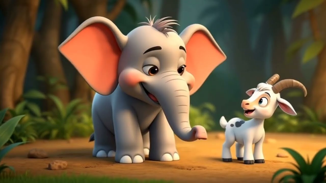 Never judge by size 💪Kindness and bravery win 🐐🐘