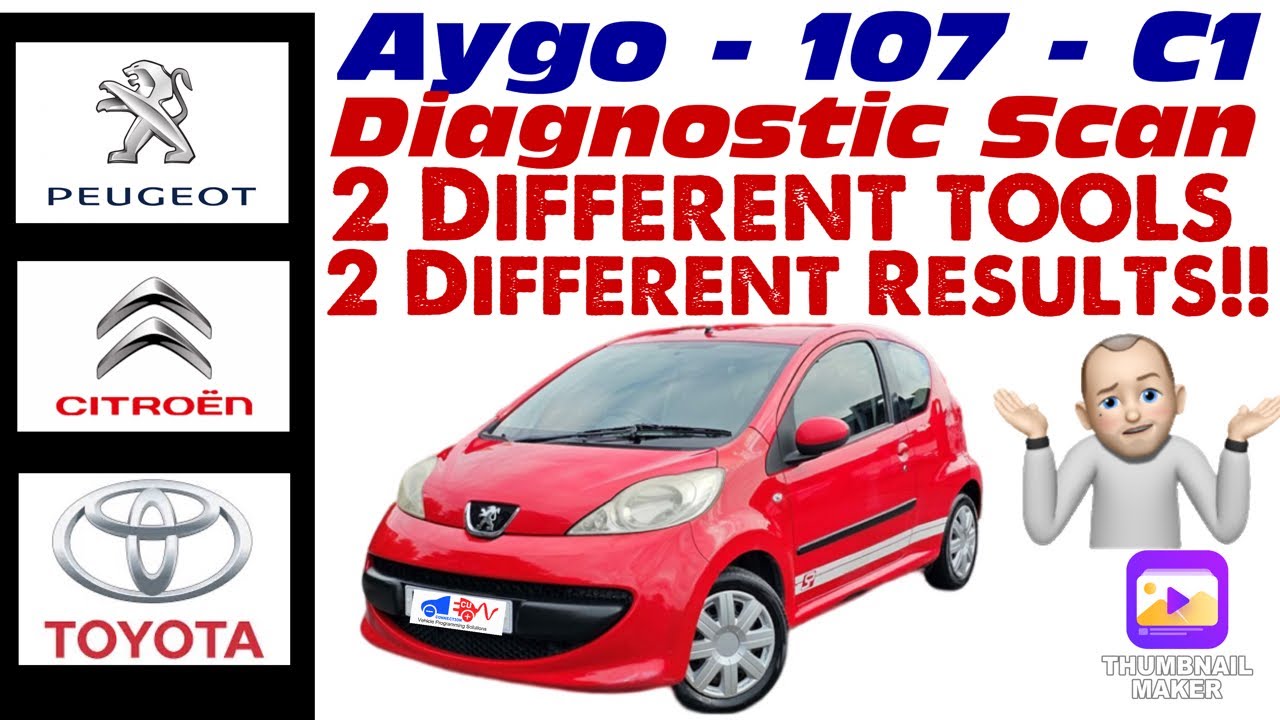 Comparing OBD scan tools on Peugeot 107 (Aygo) with radically different results Autel - Thinkcar