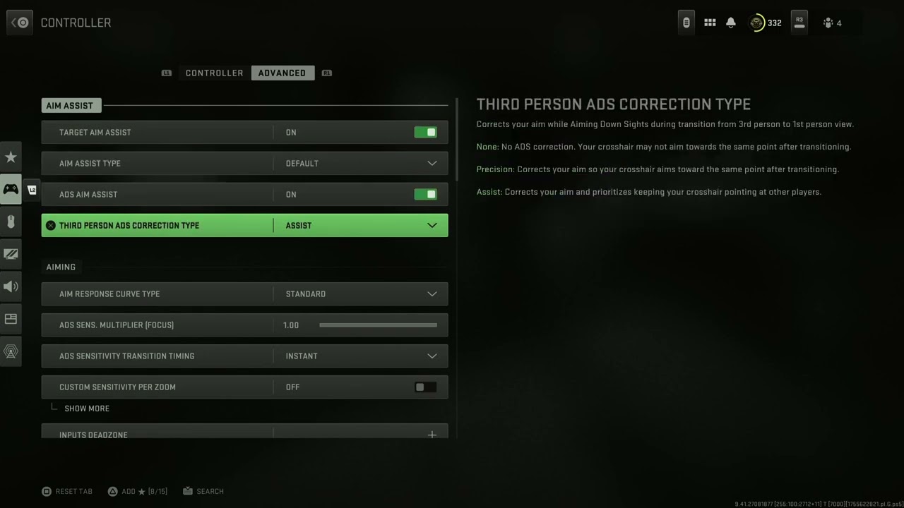 My Controller Settings 