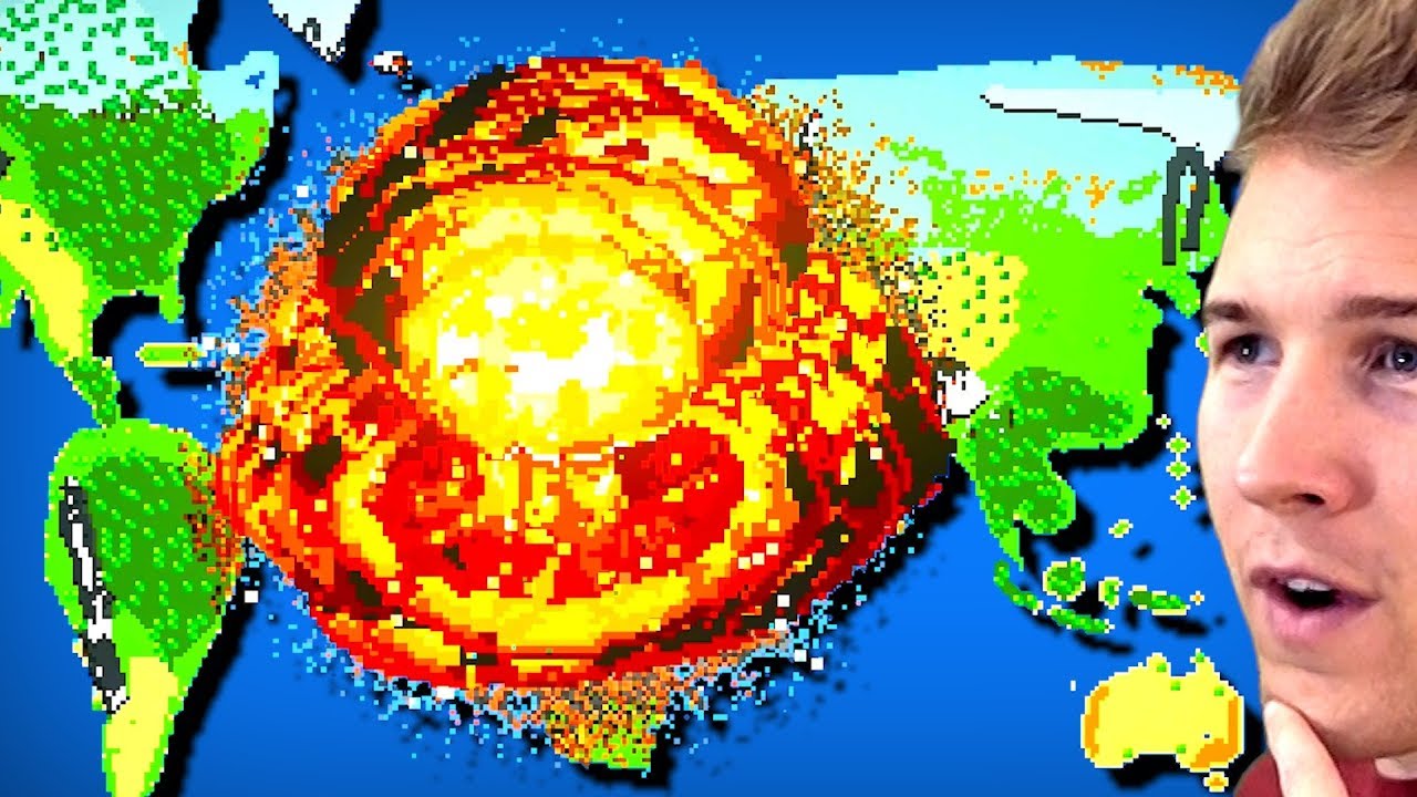 Destroying the World Map Along With All human Civilization! (Worldbox)