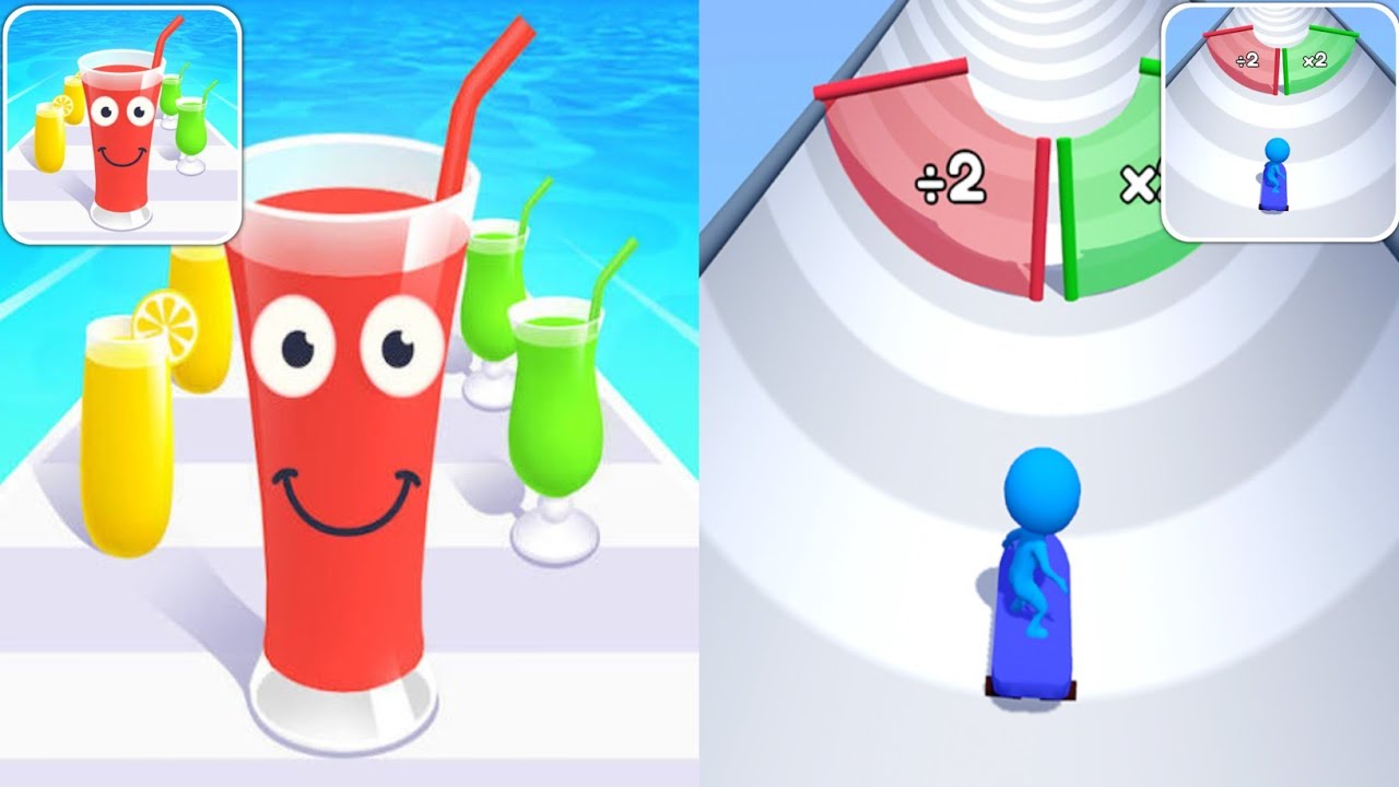 Juice Run vs Skate Master  Max Levels Unlocked Speedrun Gameplay