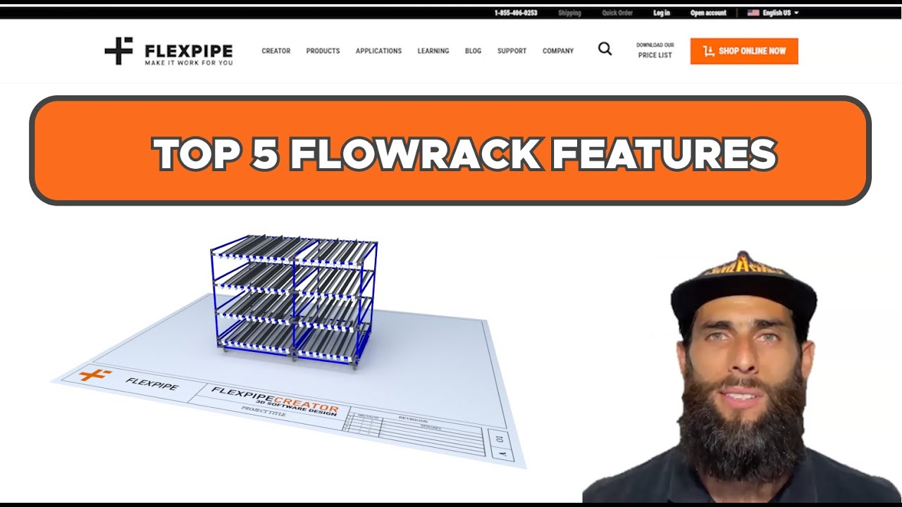 Material Handling Flow Racks - Top 5 features | Flexpipe