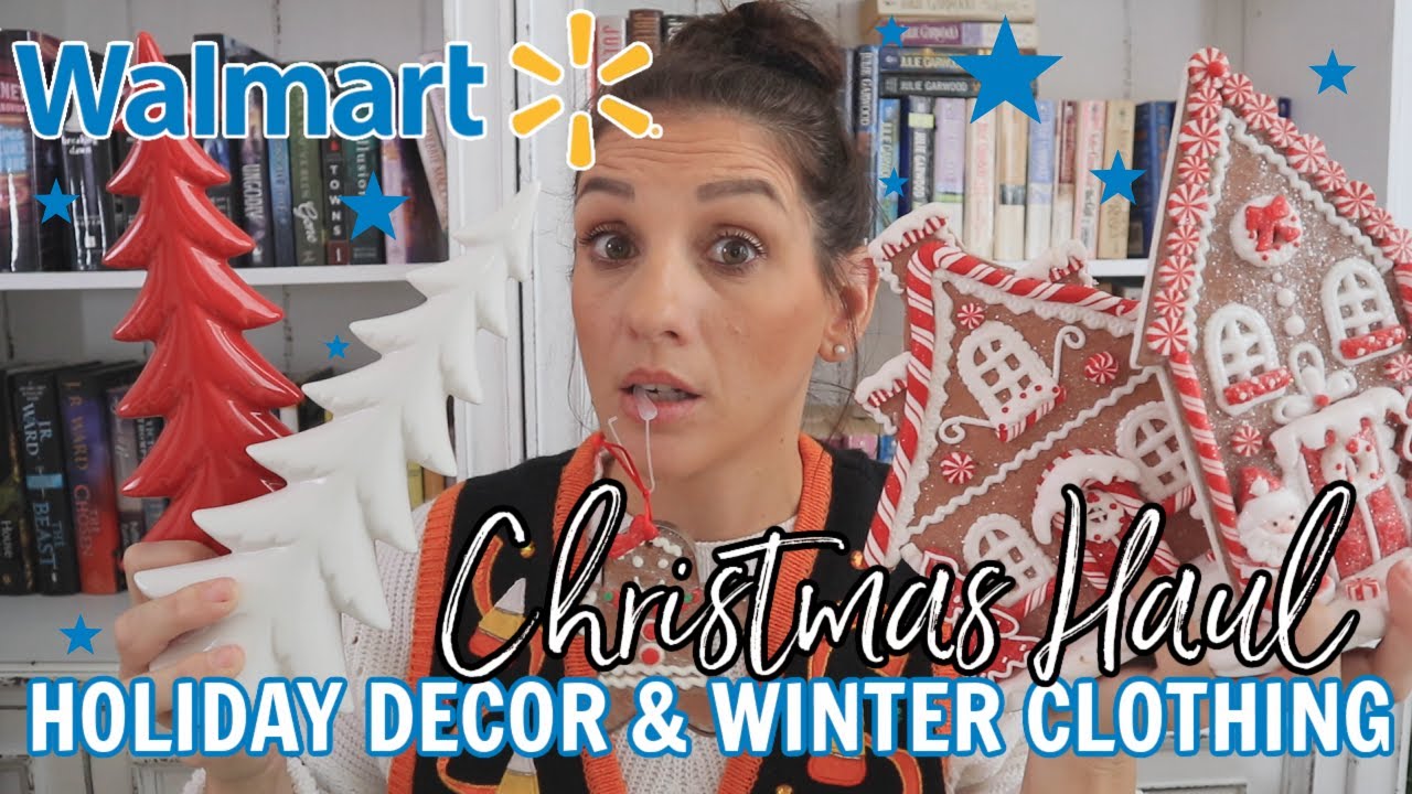 HOLIDAY WALMART HAUL | CHRISTMAS DÉCOR + CLOTHING TRY ON
