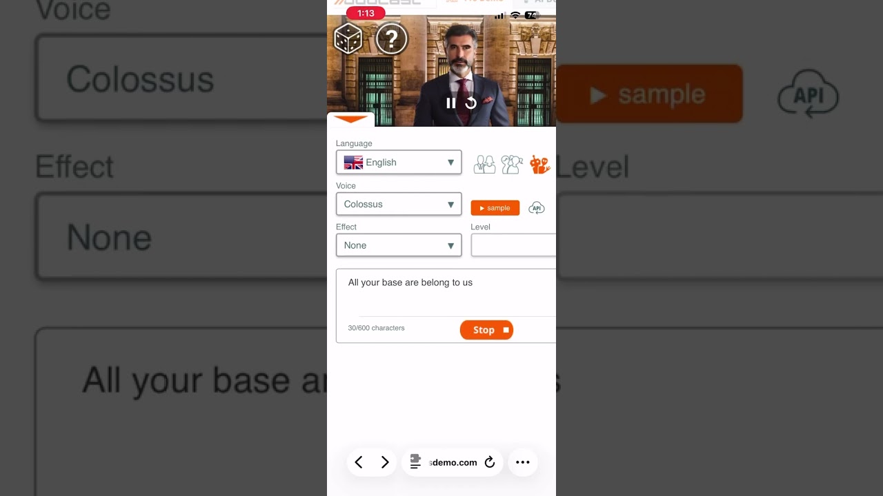 &ldquo;All your base are belong to us&rdquo; text to speech origin