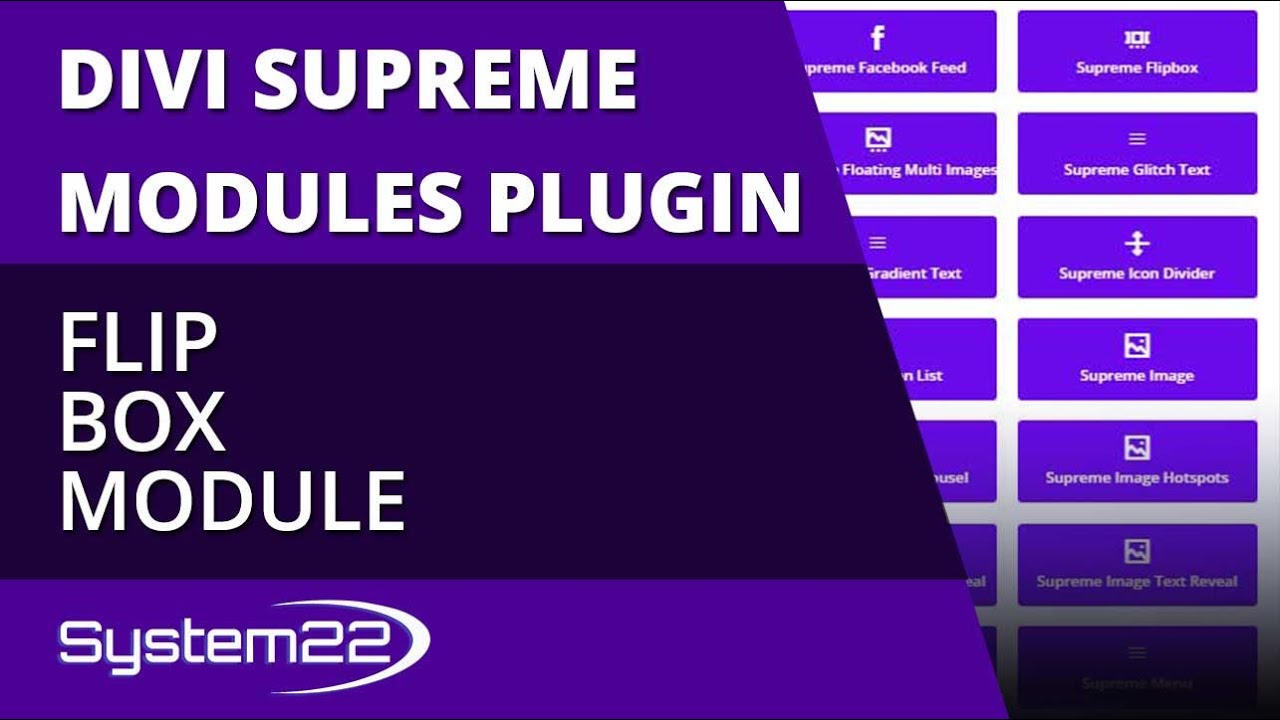 Divi Supreme Modules Flipbox Module 👍