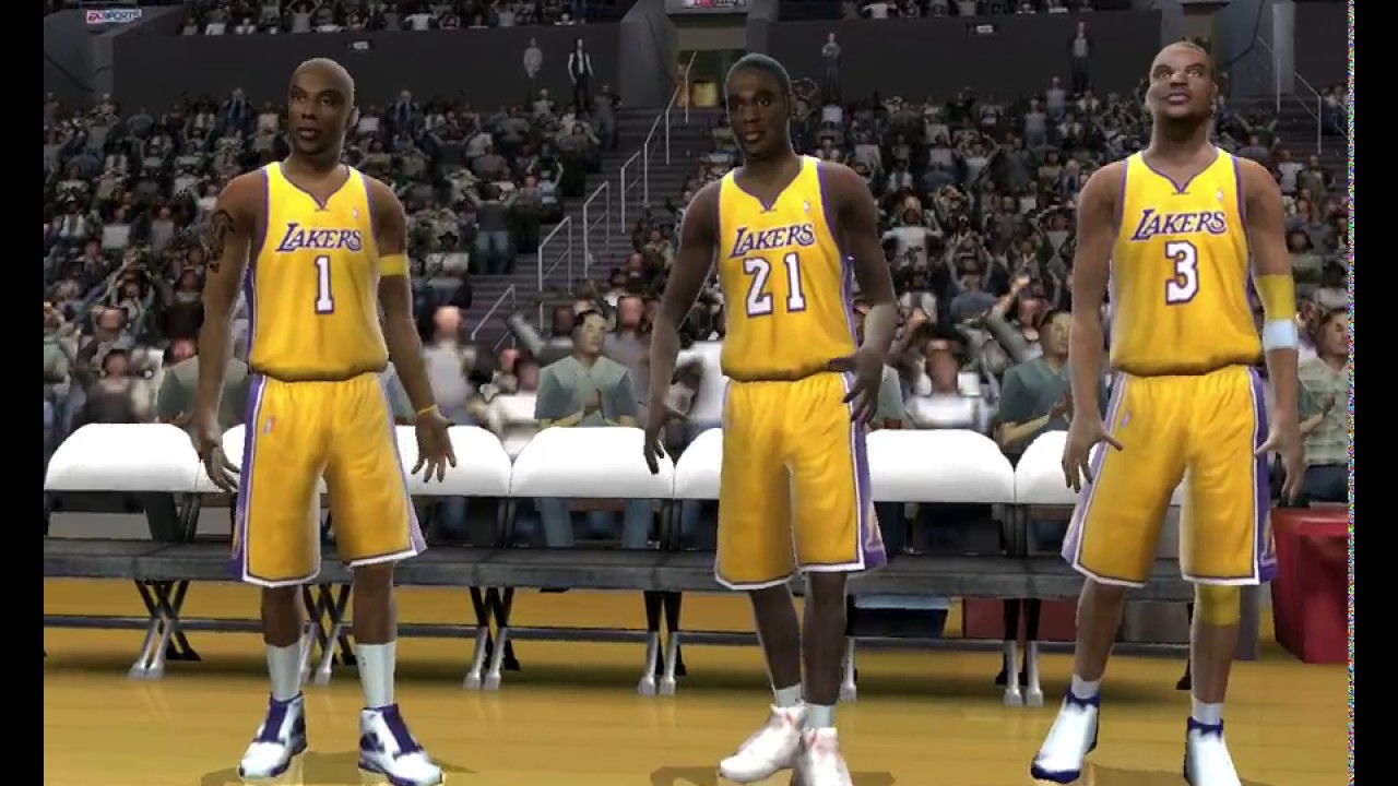NBA LIVE 2005 GAMEPLAY (Denver nuggets vs Los angeles lakers)