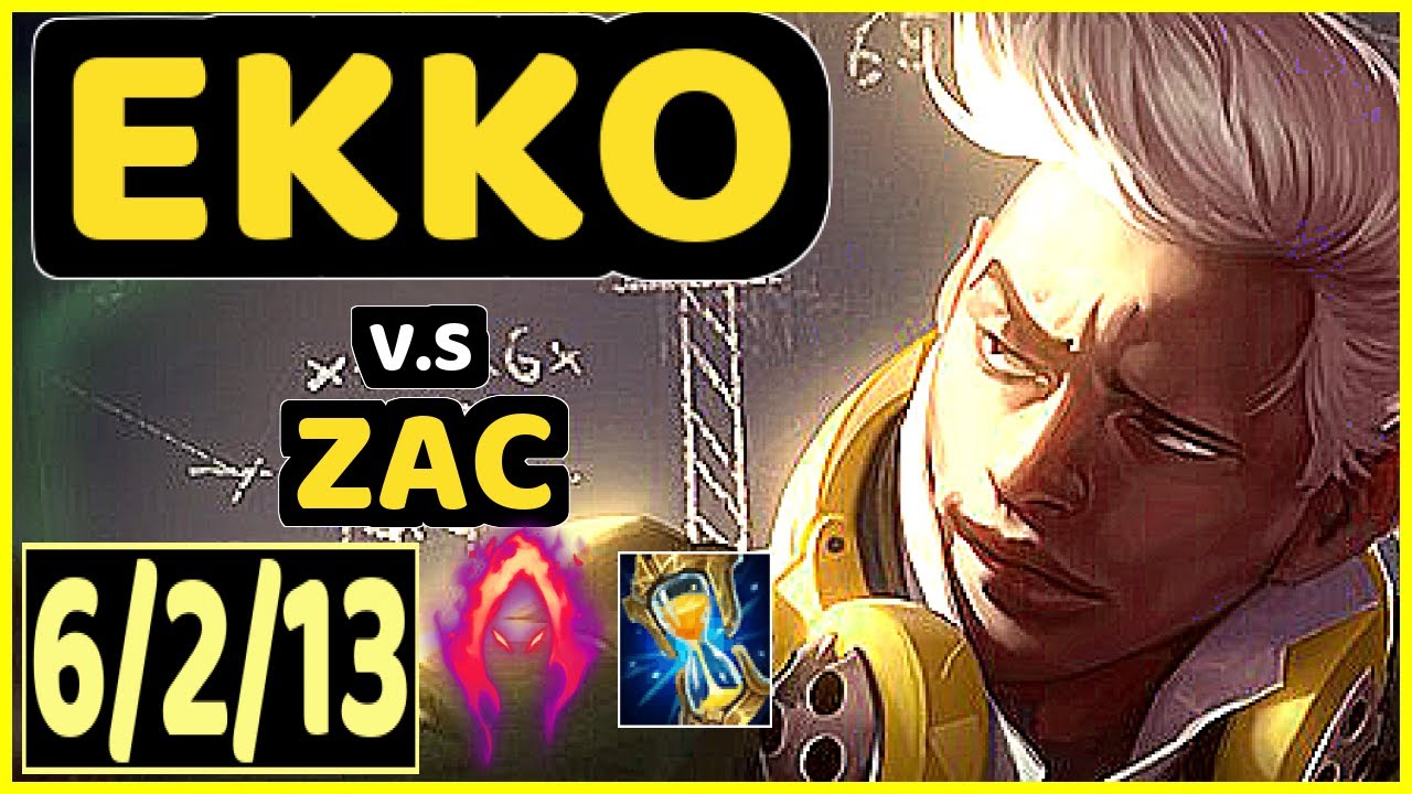 CHASESHACO (EKKO) vs ZAC - 6/2/13 KDA JUNGLE GAMEPLAY - NA Ranked DIAMOND