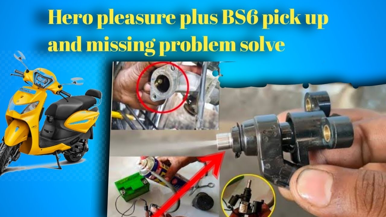 Hero pleasure Plus bs6 pick up and missing problem solve #motorcycle #automobile #bike #subscribe 👍👍
