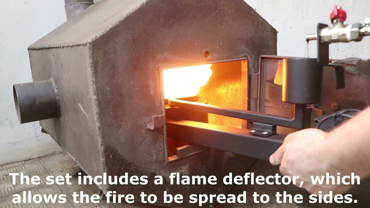 Instructions for assembling and operating a waste oil burner.