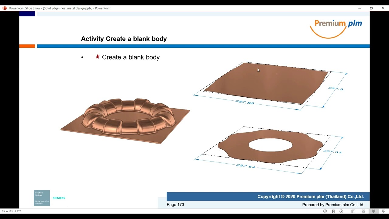 Solid Edge Sheet Metal Design   Lesson 15   Creating Blanks