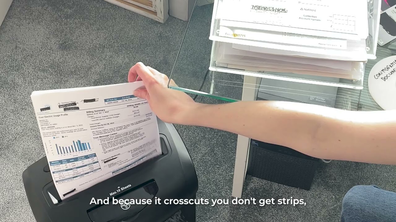 Protect Your Identity the Smart Way With This Shredder!🔐🧾