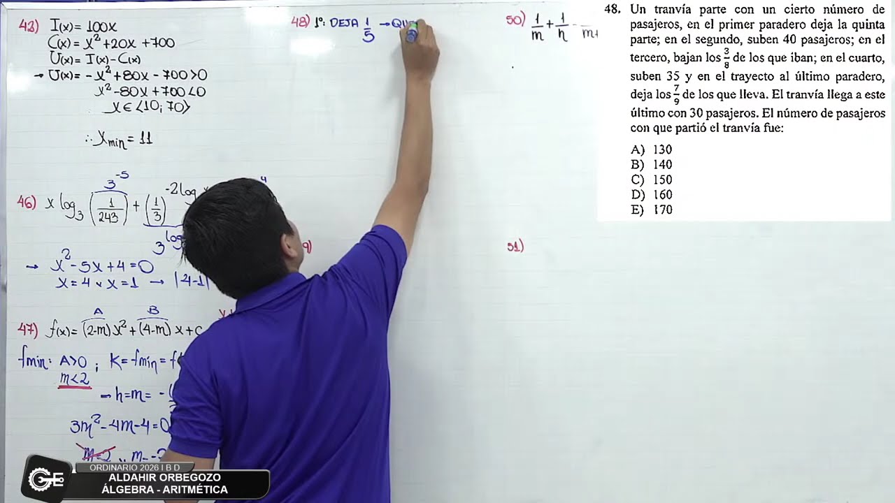 🎥✨ Resoluci&oacute;n &Aacute;LGEBRA - ARITM&Eacute;TICA Examen Ordinario UNT 2026 I &ndash; &Aacute;reas B y D