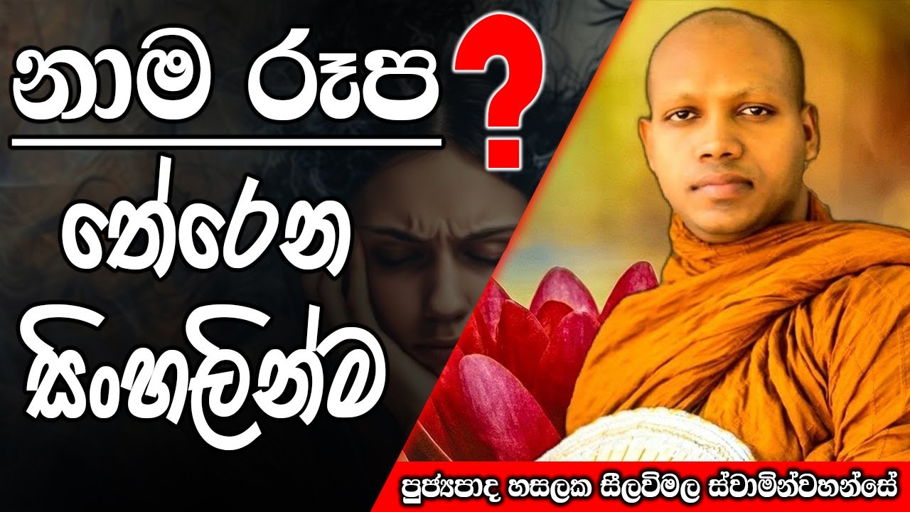 නාම රූප තේරෙන සිංහලින්ම | Hasalaka Seelawimala Thero | #darmadeshana