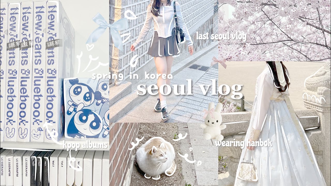 SEOUL diaries 🍥 korean fashion, hangang picnic, wearing hanbok, cafe hopping, last days in korea