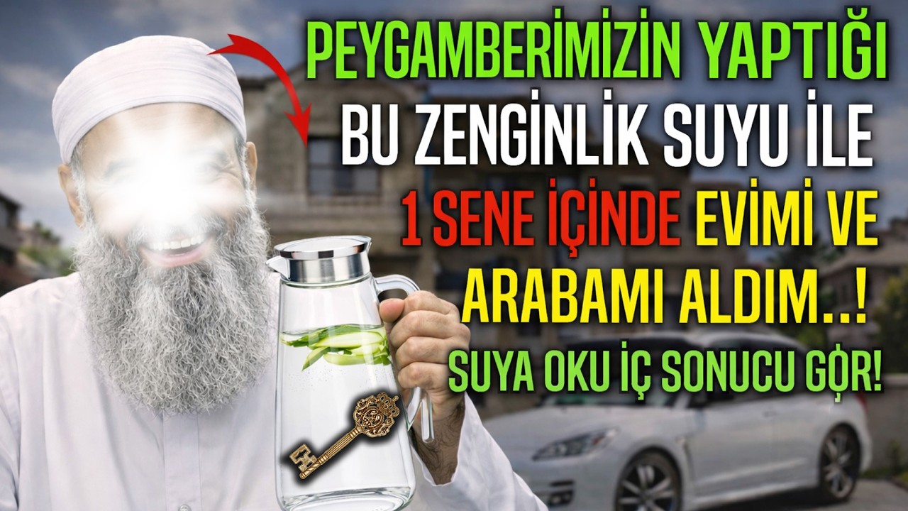 Peygamberimizin Yaptığı Rivayet Edilen ZENGİNLİK SUYU DUASI! Suya Oku ve İç...