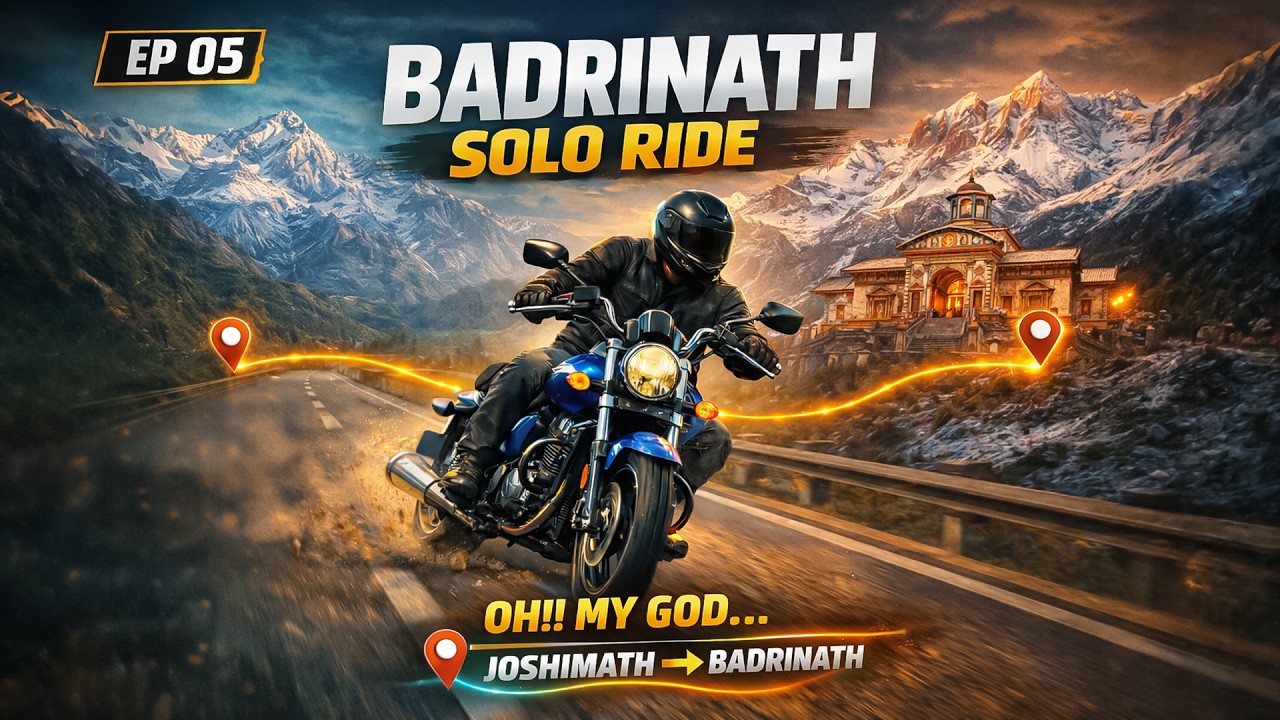 JOSHIMATH to BADRINATH by Bike via Vishnuprayag, Govindghat | #BADRINATH Solo Ride - Day 5