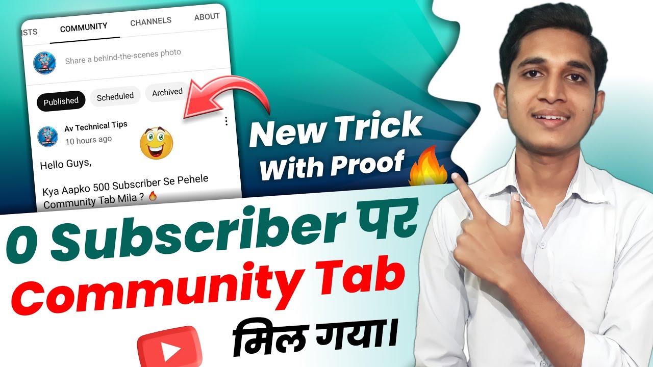 0 Subscribers Par Community Tab Enable Kaise Kare | 0 Subscribers Community Tab New Trick 🔥