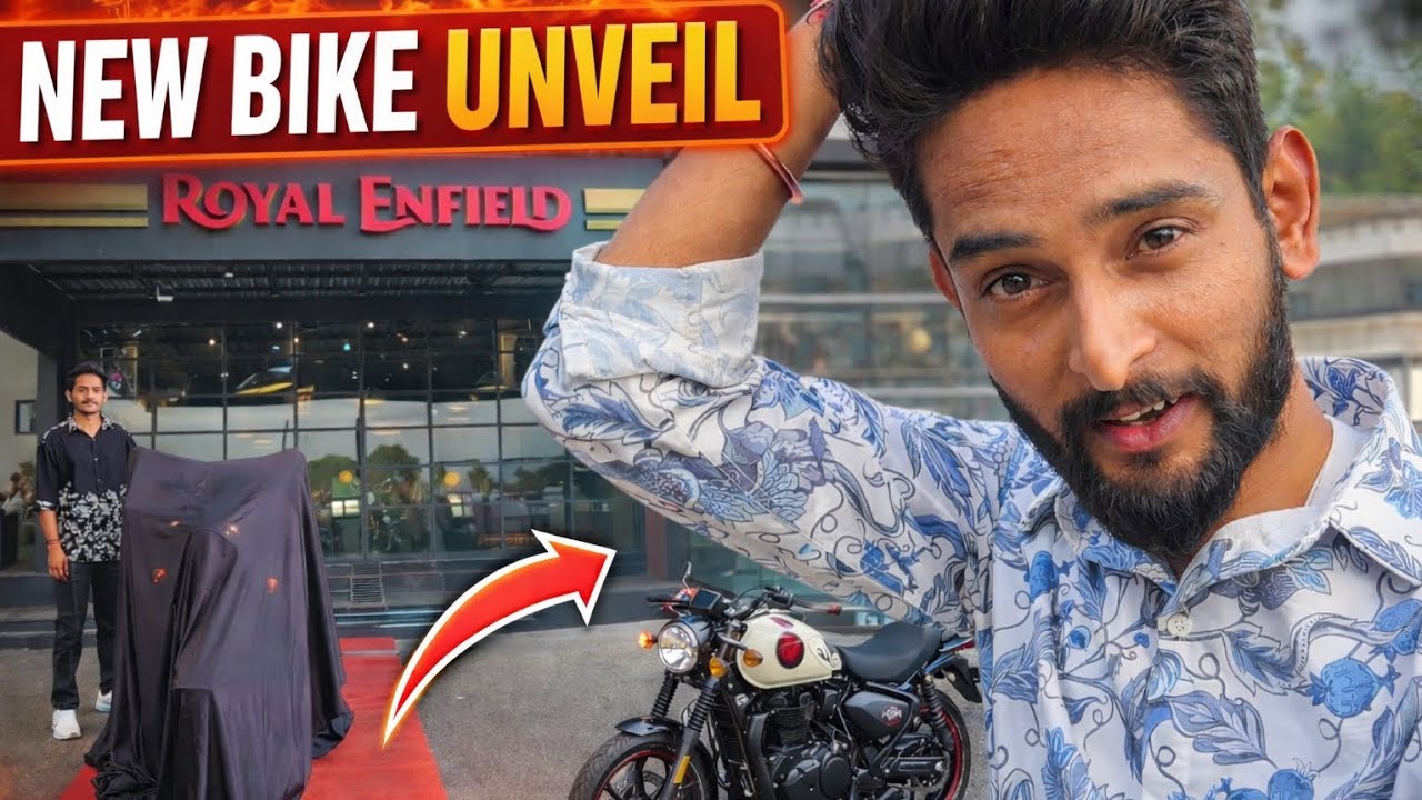Finally New Royal Enfield Bike Unveil😱|First Look & Delivery Vlog 🏍️🔥#vlog #royalenfield #classic350