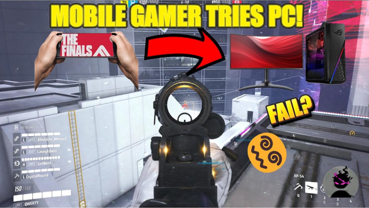 Mobile Gamer Tries The Finals on PC... Instantly Regrets It 😂🎮#fps #funnyfails #thefinals #epicfails