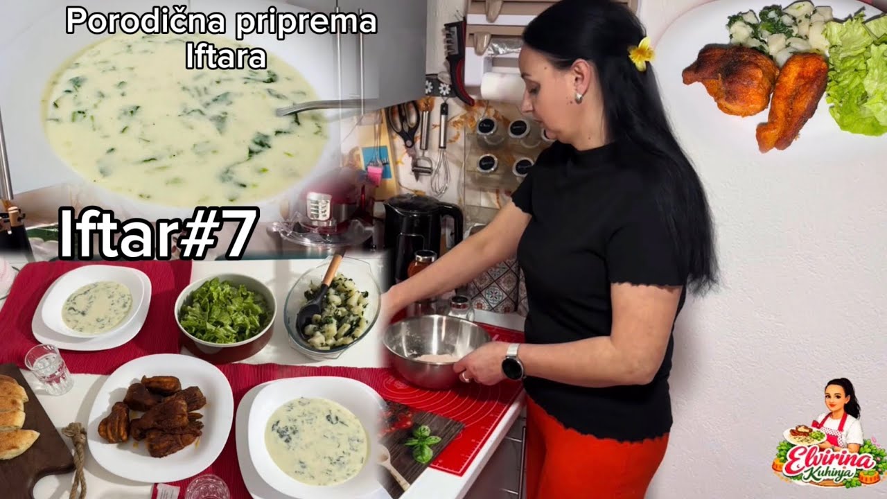 Proljetno čišćenje,supa od špinata,hrskava riba sa krompirom i špinatom  IFTAR #7