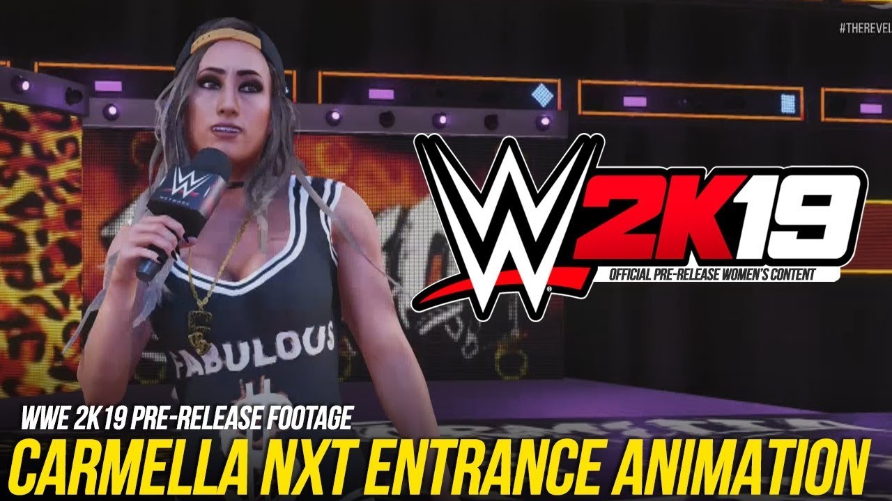 WWE 2K19: Carmella NXT Entrance Animation #WWE2K19
