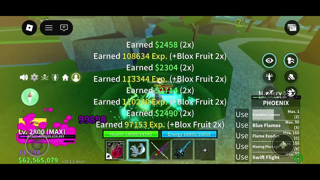 Max Phoenix in Blox fruits