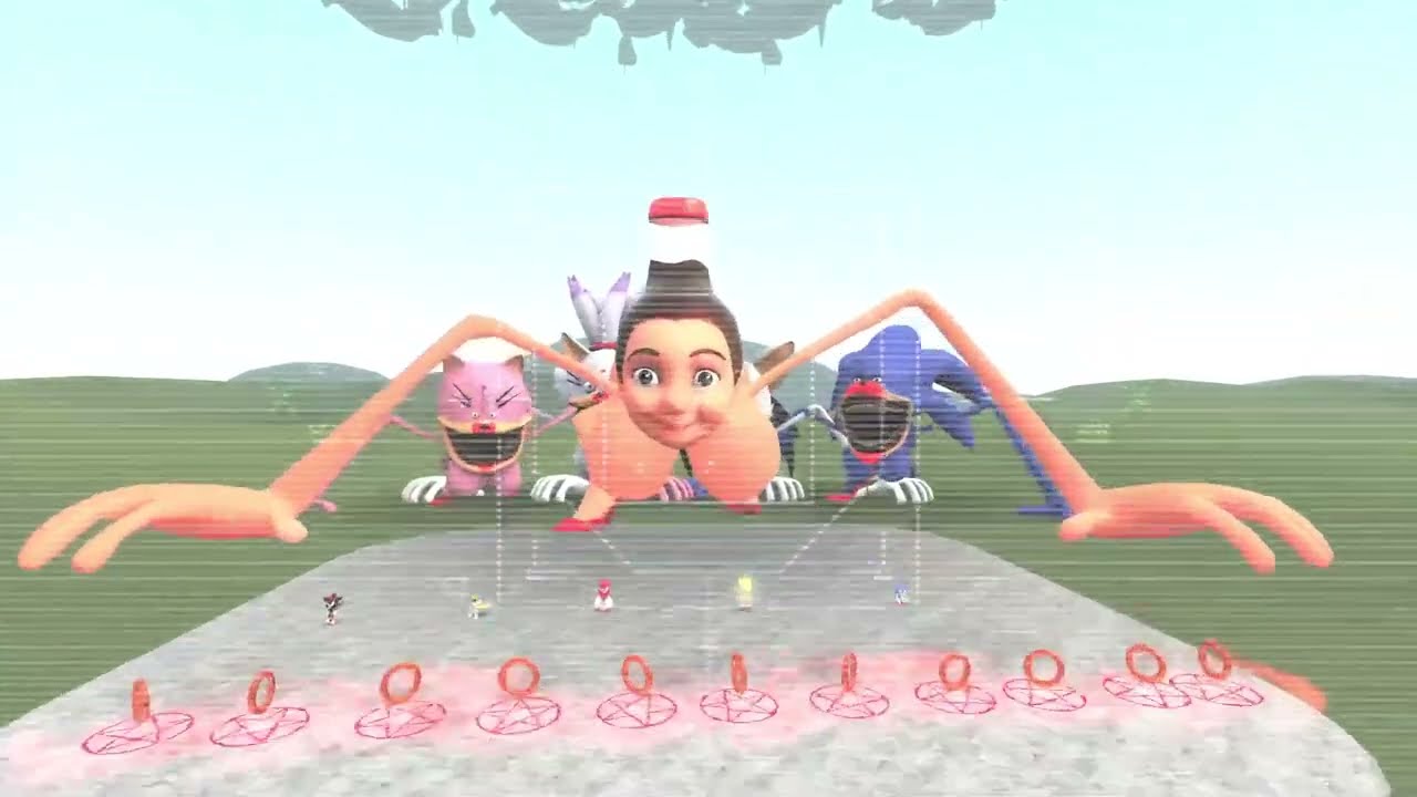 NEW SHIN SONIC TAPES ROUGE LOVE STORY VS WOMAN SONIC TAPES SAD STORY BIG CITY In Garry's Mod!
