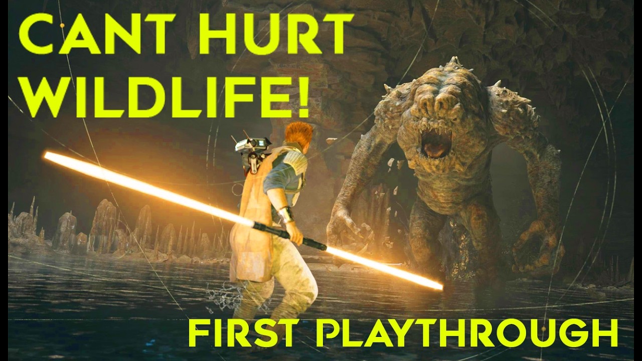 DONT HURT THE WILDLIFE- Jedi Fallen Order FIRST EVER PLAYTHROUGH