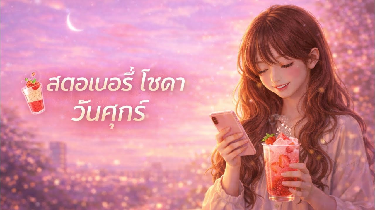 วันศุกร์สตรอว์เบอร์รี่โซดา 🍓🥤 | เพลงคนเกิดวันศุกร์ | Happy Romantic Love Song