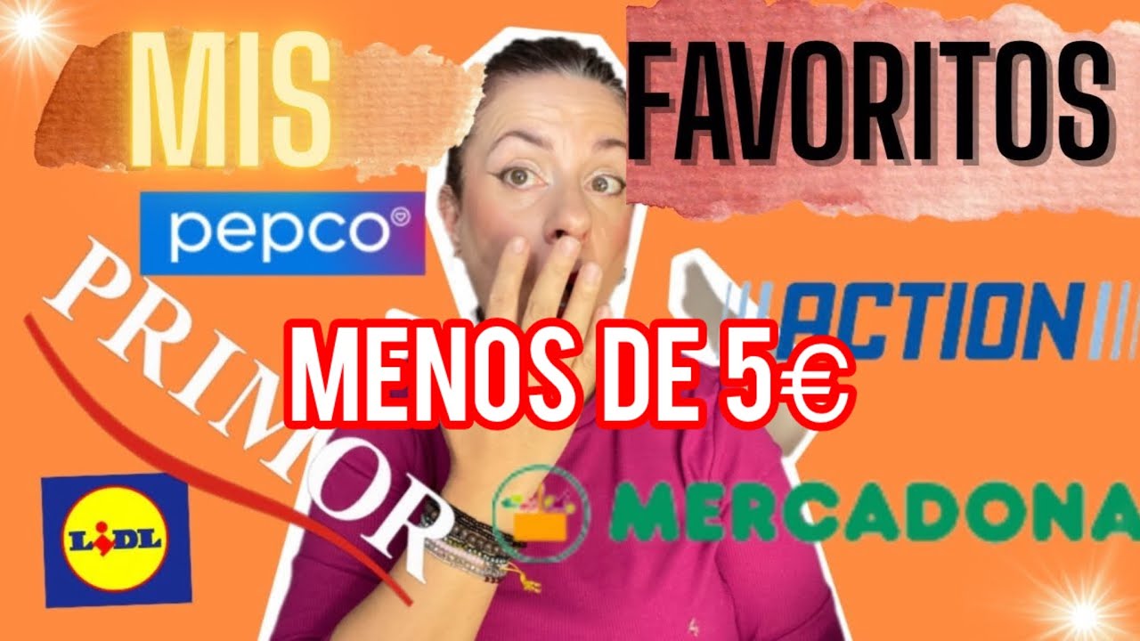 Mis favoritos por menos de 5€ Action ,Mercadona , Pepco …