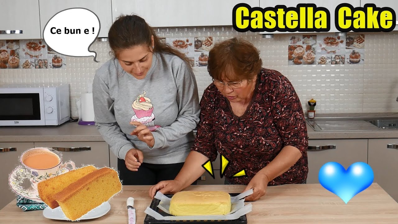 Am făcut Tort Castella Taiwanez împreună cu MAMA MEA ! Castella CAKE
