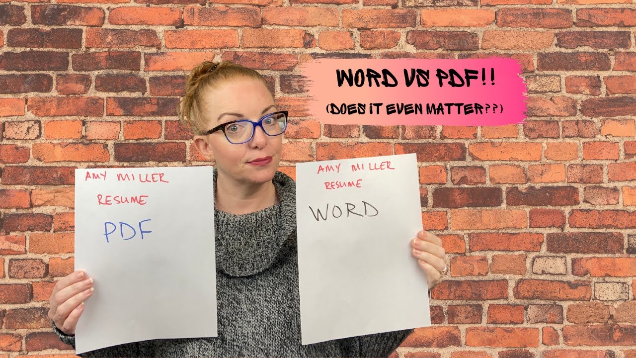 WORD VS PDF! Which Format Should I Use??