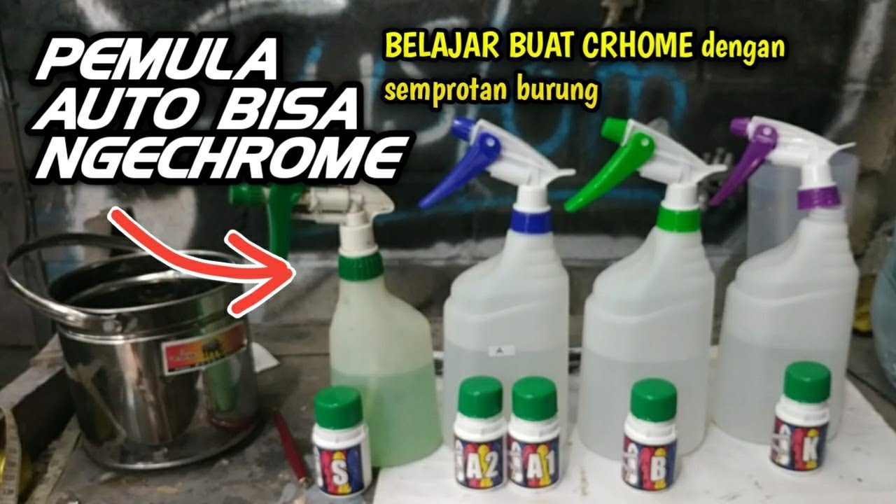 BEGINNERS LEARN TO SPRAYCHROME EASY for beginners ll mixing spraychrome materials ll custom pondo...