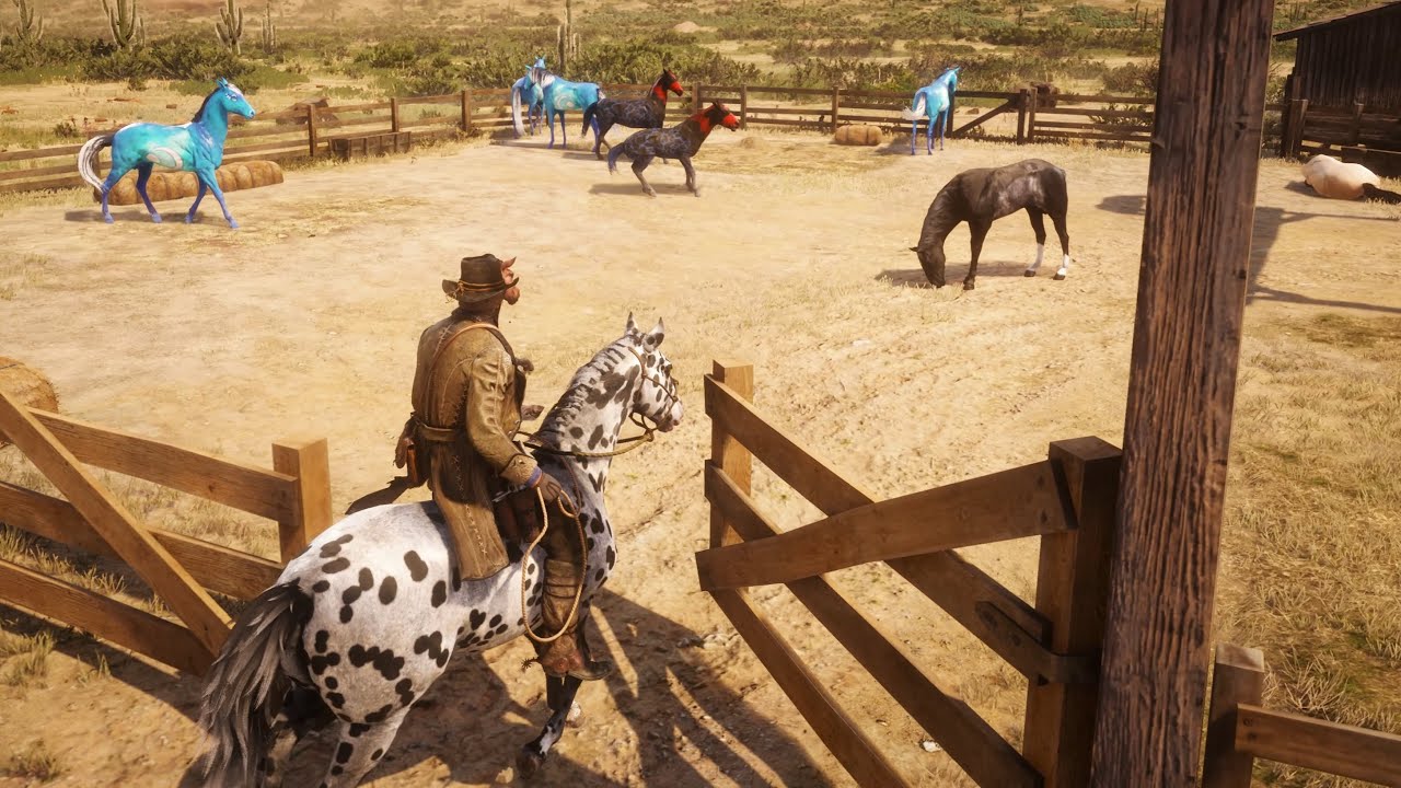 RDR 2 | NEW CESCENT HORSE & MUSTANG CUTSOM HORSE | BEST HORSE TAMER ARTHUR MORGAN