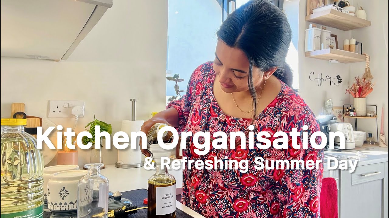 Kitchen Countertop Organisation & New Kitchen Items| A Productive Summer Day| Summer Garden to Table