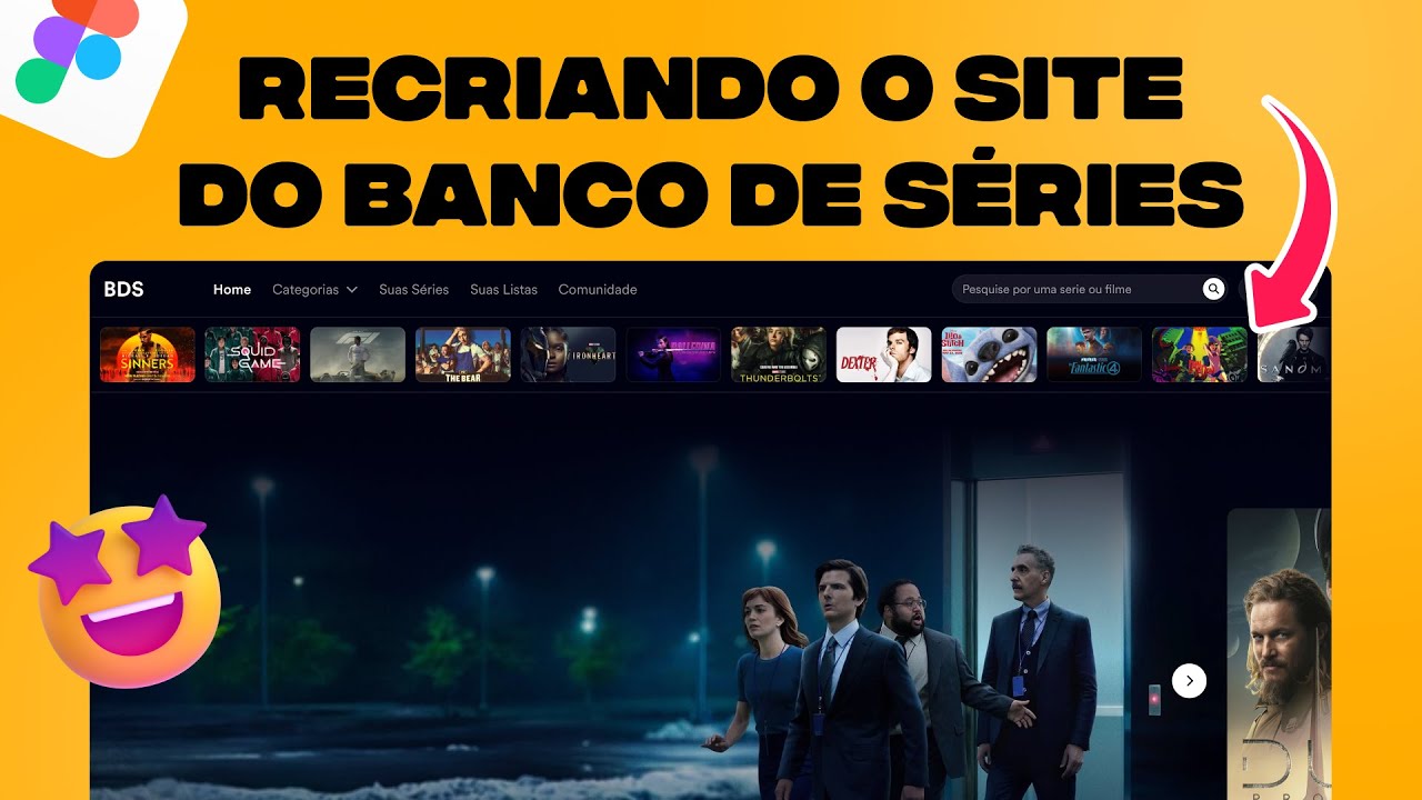 Recriando o site do Banco de Séries no Figma em 1H