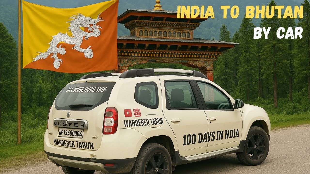 EP-80 India To Bhutan 🇧🇹 In my Car 🚘 || Bhutan Vlog Jaigaon to Phuentsholing