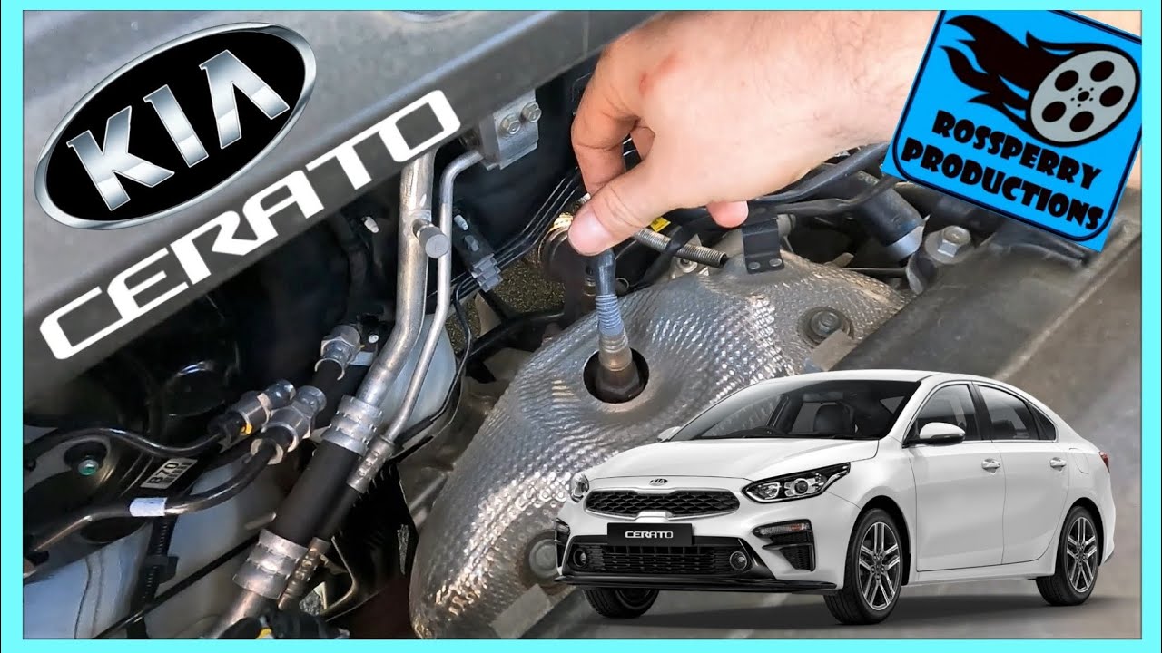 O2 Oxygen Lambda Sensor Locations on a Kia Cerato - K3 Forte Cee'd