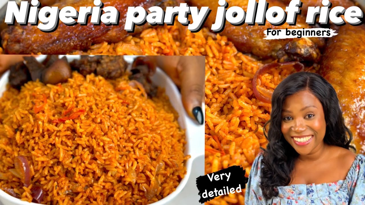 How to make Nigerian Smokey Party Jollof Rice | for beginners | step by step | Failproof