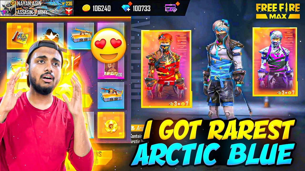 I Got Rarest Artic Blue Bundle 😱 & Artic Red Bundle Is Back 😱 Op Reaction - Garena Free Fire