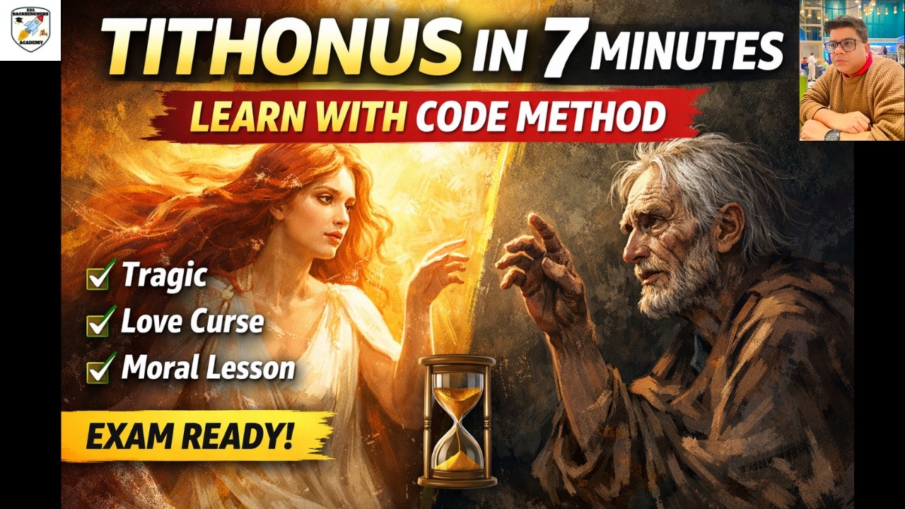 TITHONUS in 7 Minutes 🔥 ISC 12 | Learn the Poem with CODE Method | ONE SHOT |BACKBENCHERS ACADEMY|